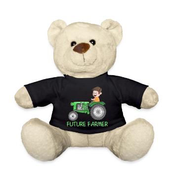 Offspring farmer - farmer - future farmer - Teddy Bear - black - Front