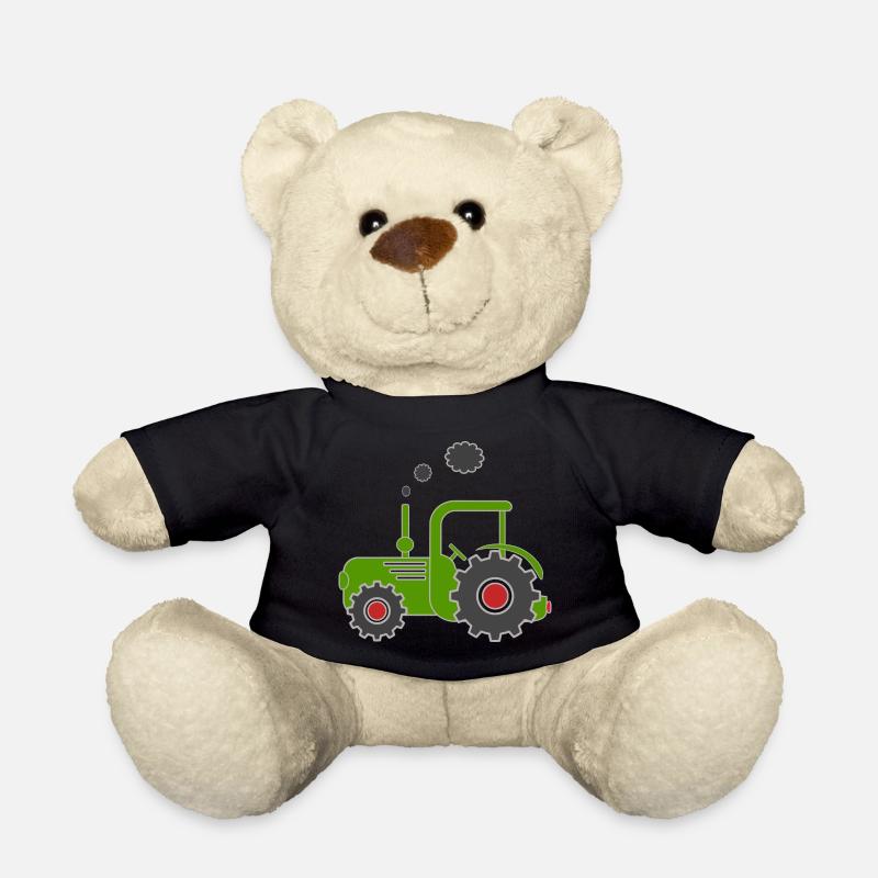 Grüner Traktor - Teddy - Schwarz
