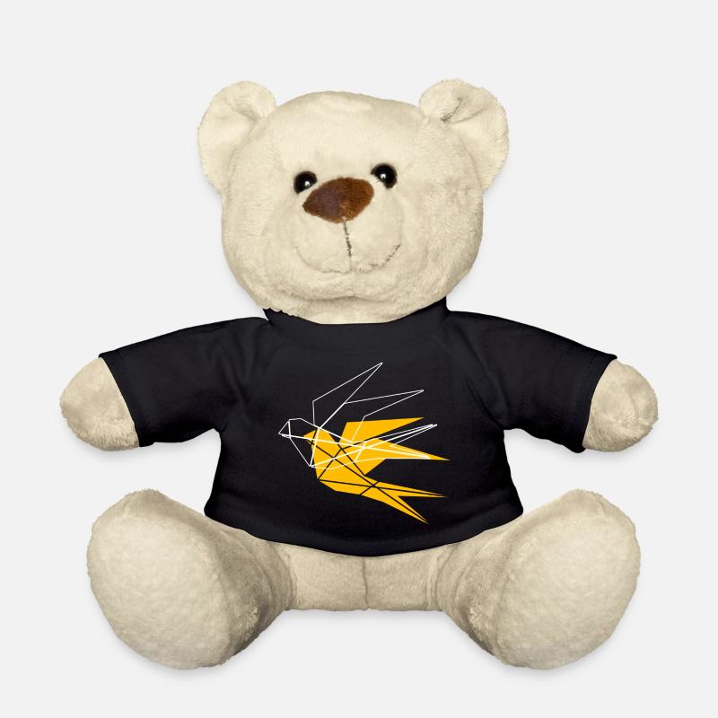 Oiseau géométrique - Oiseau libre - Nounours - noir
