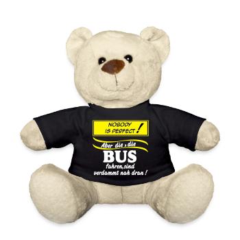 Bus Driver Bus Bus Driver Nobody (25) - Teddy Bear - black - Front