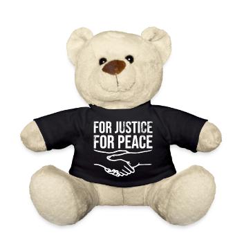For justice for peace - Teddy Bear - black - Front