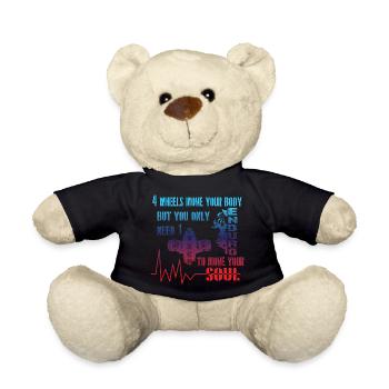 Boxer Motor Motorrad bewegt Seele Motorradfahrer - Teddy - Schwarz - Vorne