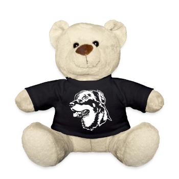 Beauceron head "Black Edition" - Teddy Bear - black - Front