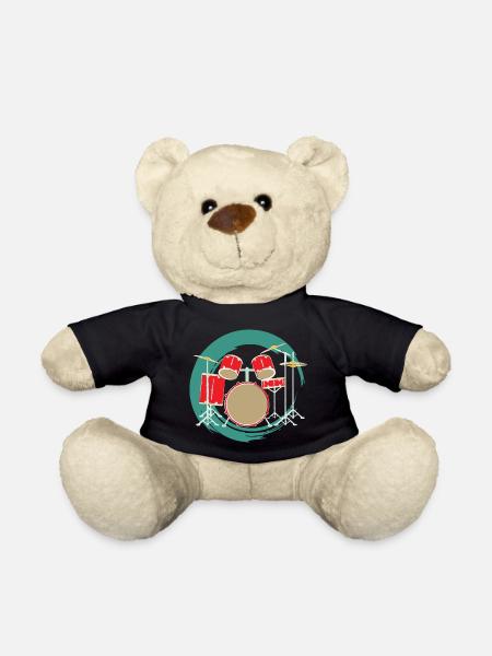 I love my drums - Teddy Bear - black