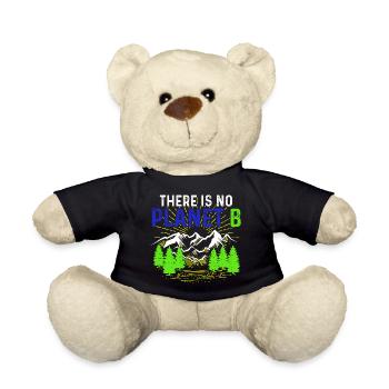 No Planet B Umweltschutz - Teddy - Schwarz - Vorne