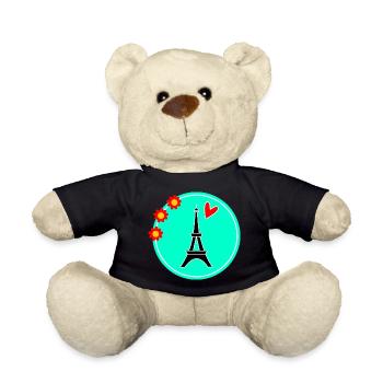PARIS. HAUPTSTADT. STADT. FRANKREICH. PARISER. PARISER - Teddy - Schwarz - Vorne