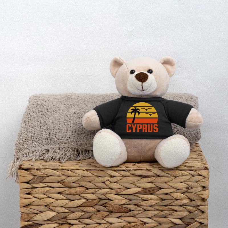 Cyprus (half sun, palm tree, two birds) Teddy Bear