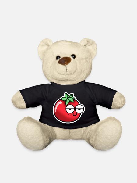 Tomate mit Gesicht - Teddy - Schwarz
