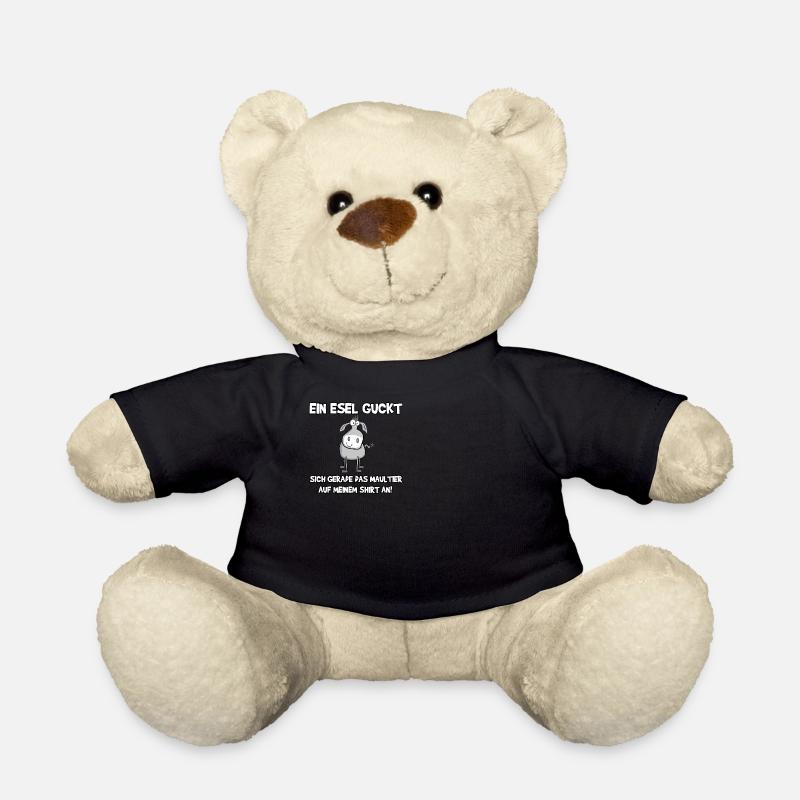 Ein Esel guckt - Teddy - Schwarz