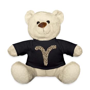 Zodiac sign Aries - Teddy Bear - black - Front