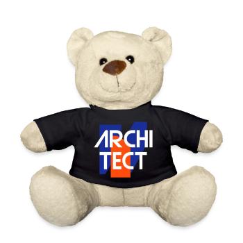 Architecte (figures géométriques) - Nounours - noir - Devant