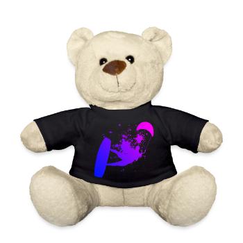 Kitesurfer Kitesurf Kite Kitesurfing Kiting - Nounours - noir - Devant