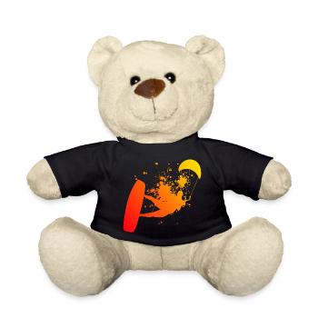 Kite Kitesurfing Kitesurfer Men Women - Teddy Bear - black - Front