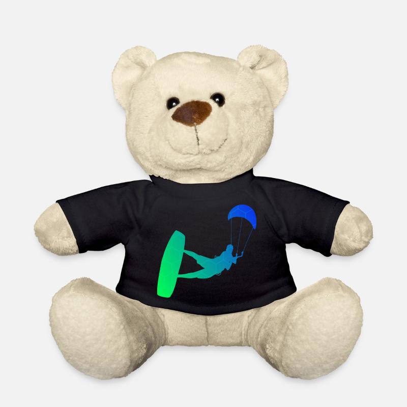 Kitesurfer Kitesurf Kiten Kitesurfen Damen - Teddy - Schwarz