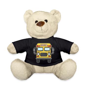 School bus - Teddy Bear - black - Front