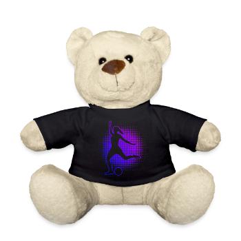 Herren Fussballspielen Damen Fussballspieler - Teddy - Schwarz - Vorne
