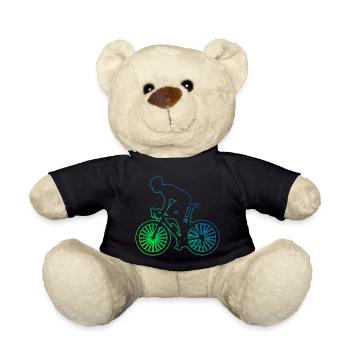 Women's Road Bike Road Cycling Road Cyclist - Teddy Bear - black - Front