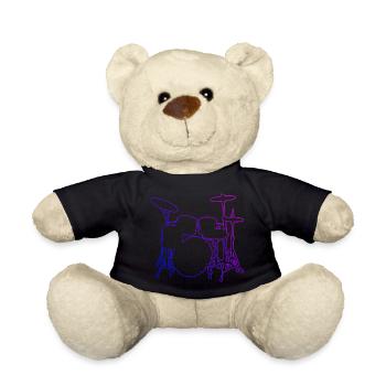 Batterie Batteur Femmes Batteur - Nounours - noir - Devant