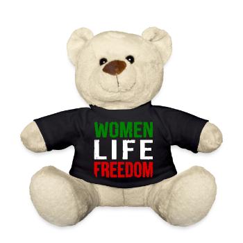 Women life freedom - Nounours - noir - Devant
