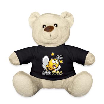 Bester Honig russisch Imker Geschenk - Teddy - Schwarz - Vorne