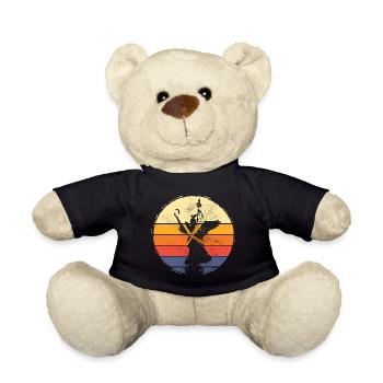 Berlin Germany City Skyline Vintage Retro - Teddy Bear - black - Front