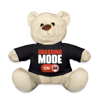 Cool Crabbing Mode Catching Crabs Crab Fisherman - Teddy Bear - black - Front