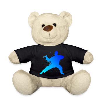 Wushu Hommes Kungfu Kung Fu Arts Martiaux Femmes - Nounours - noir - Devant