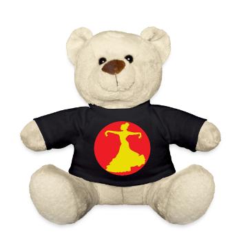 Flamenco dancer from Andalusia - Teddy Bear - black - Front