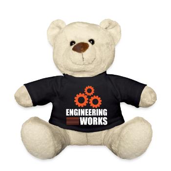 Engineering Works - Teddy Bear - black - Front