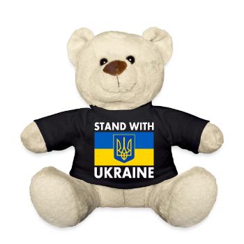 Stand with ukraine - Nounours - noir - Devant