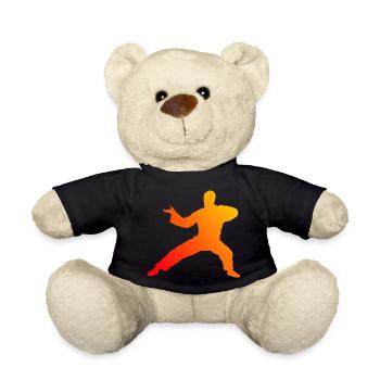 Wushu Kung Fu Kampfsport Herren Kungfu Damen - Teddy - Schwarz - Vorne