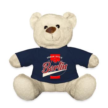Berlin Urban Style Retro Font - Teddy Bear - french navy - Front