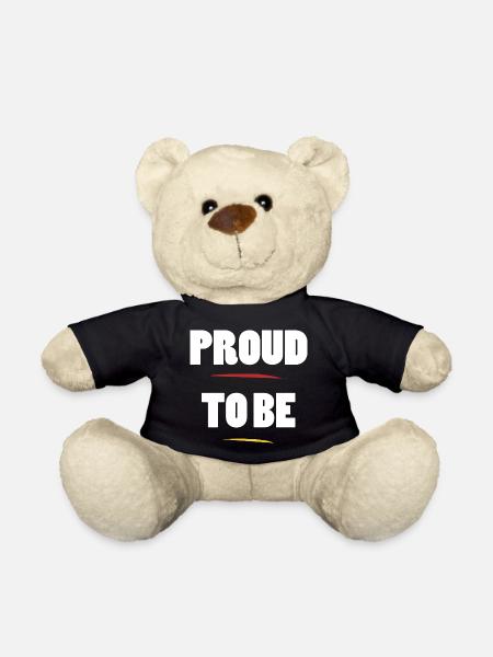 Proud to be ego quote - Teddy Bear - black