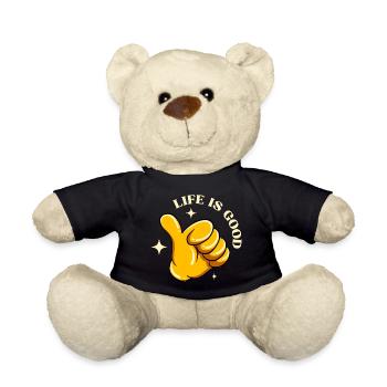 Das Leben ist schön - Teddy - Schwarz - Vorne