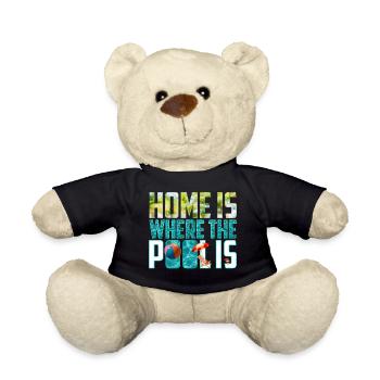 Home is Where the Pool Is - Teddy Bear - black - Front