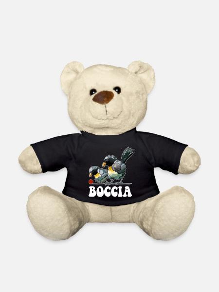 Boccia player bird with boccia balls Boccia - Teddy Bear - black