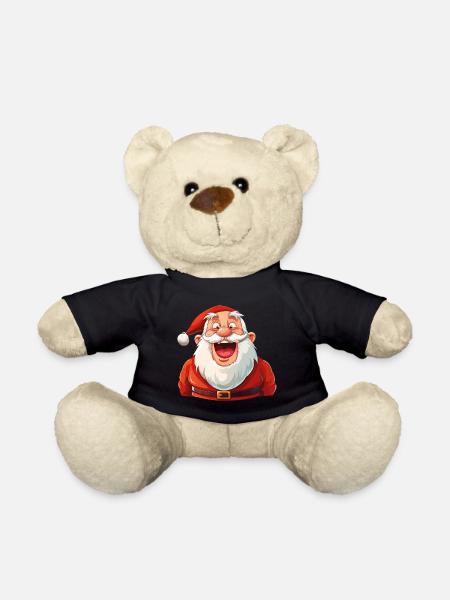Lustiger Weihnachtsmann Lacht Weihnachten Lustig - Teddy - Schwarz