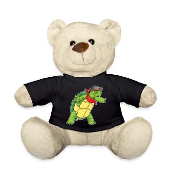 Tortue Cowboy Chapeau de Cowboy - Nounours - noir - Devant