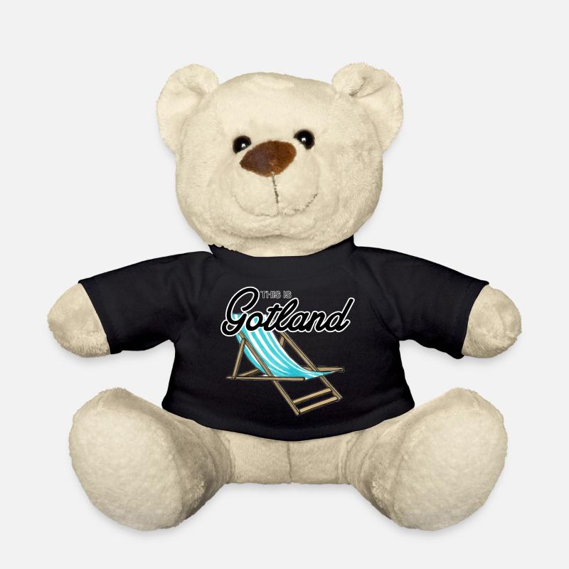 Das ist Gotland Beach Chair - Teddy - Schwarz