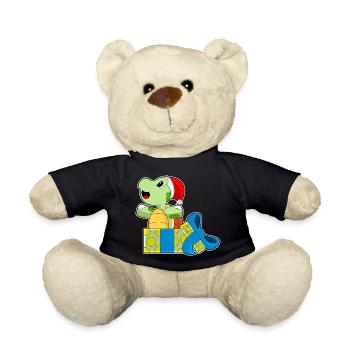 Turtle Christmas Packages - Teddy Bear - black - Front