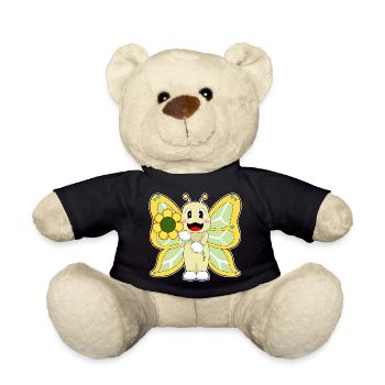 Butterfly Flower - Teddy Bear - black - Front
