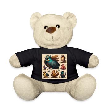 Animated Cosie - Teddy Bear - black - Front