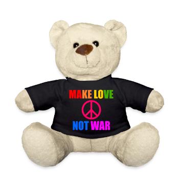 Make love not war - Teddy - Schwarz - Vorne
