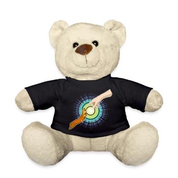 Hundepfote Menschenhand - Teddy - Schwarz - Vorne