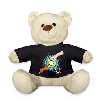 Dog Paw Human Arm Dream Team - Teddy Bear - black - Front