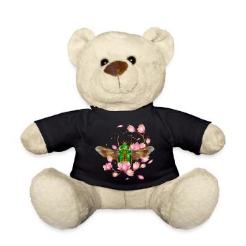 Stephanorrhina guttata Käferart mit Magnolie - Teddy - Schwarz - Vorne