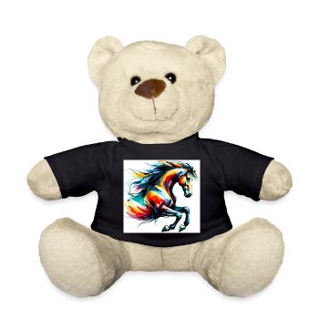 Horse - Teddy Bear - black - Front