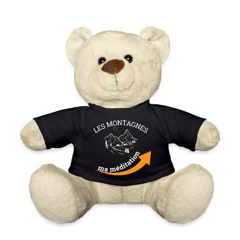 Die Berge, meine Meditation - Teddy - Schwarz - Vorne