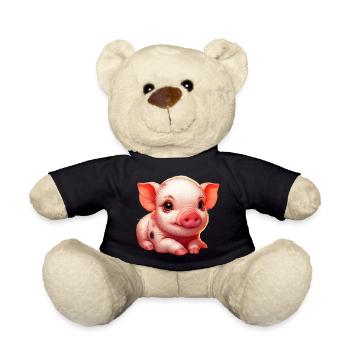 Piglet piglet - Teddy Bear - black - Front