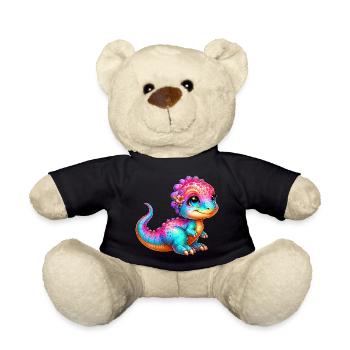 Dinosaur - Teddy Bear - black - Front